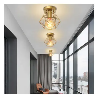 (3PCS) Minimalist Chandelier Ã16CM Modern Vintage Ceiling Lamp Metal Iron Ceiling Light, Retro 