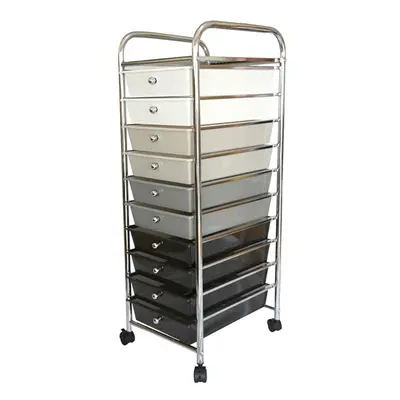 KCT Mobile Drawer Storage Trolley Portable Make Up Salon Shelving Organiser Cart on Wheels