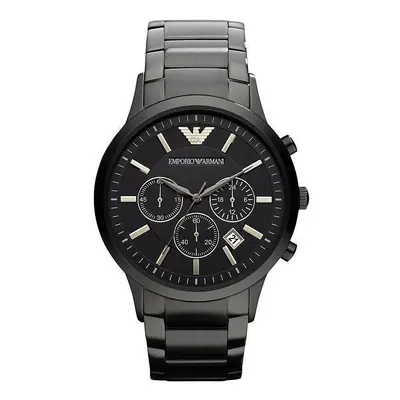 Emporio Armani Mens Watch AR2453 Black Chronograph Stainless Steel