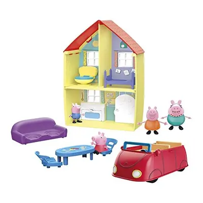 Peppa Pig Peppa's Family Home Combo Toy, Includes Playset, Car with Sounds, Figures, Accessories