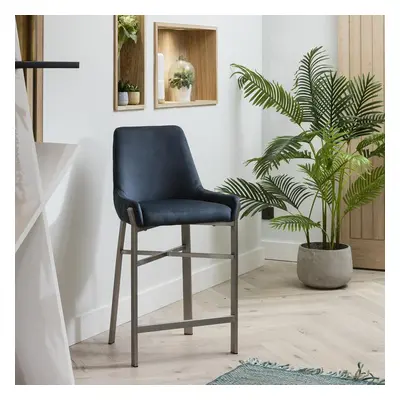 Luna Ultra-Modern Bar Stool Petrol Blue