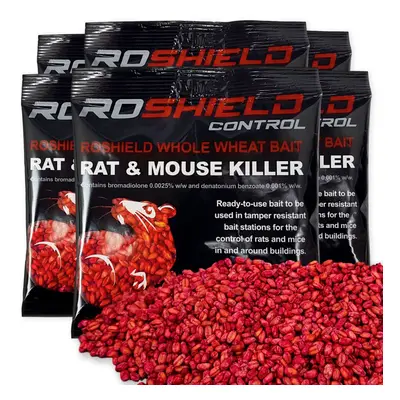 2.kg Roshield Whole Wheat Bait Sachets - Rat & Mouse Killer Control (14 x 150g Packs)