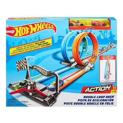 Hot Wheels Double Loop Dash with Cars