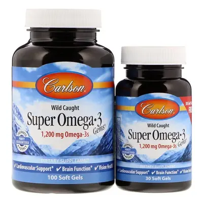 Carlson Labs Super Omega-3 Gems - + softgels