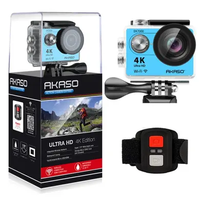 AKASO EK7000 4K Sport Action Camera Ultra HD Camcorder - Blue