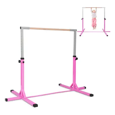 Kids Junior Gymnastic Training Bar Adjustable Horizontal Home Gym 100kg