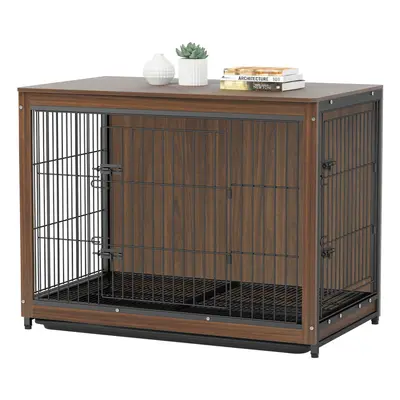 Large Pet Dog Crate Kennel Cage House Night Stand End Table