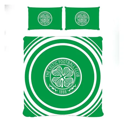 Celtic FC Official Double Duvet and Pillowcase Set Pulse Design