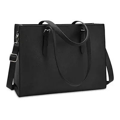 Laptop Bags for Women 15.6 inch Large Leather Tote Bag Ladies Laptop Handbag Computer School Sho