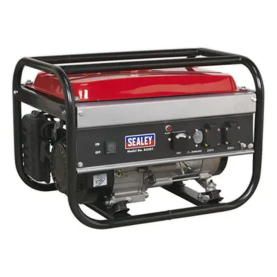 2200W Petrol Generator - 4-Stroke 6.5hp Engine - 15L Fuel Tank - Hr Run Time