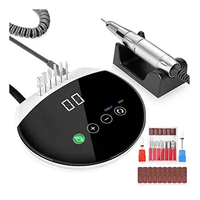 ENGERWALL Nail Drill Machine, RPM Professional Electric Nail Drill with Touch Buttons and HD LED