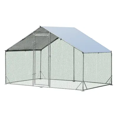 Large Spire-Shaped Chicken Coop Galvanized Metal Hen House