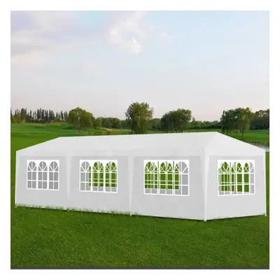 vidaXL Party Tent 3x9m with Walls White Patio Garden Gazebo Marquee Pavilion