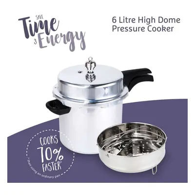 Prestige Pressure Cooker in Aluminium Large Size Kitchen Sturdy Cookware - 6L