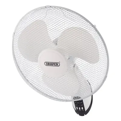 230V Oscillating Wall Mounted Fan with Remote Control, 16""/400mm, Speed