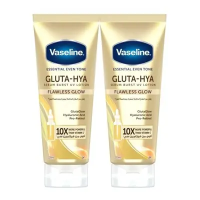 Vaseline Essential Even Tone Gluta-Hya Serum Burst UV Lotion Flawless Glow For All Skin Types 20