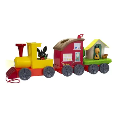 Bing's Lights and Sounds Train with Mini Playset With Carriages And Front Lights For Ages 3+