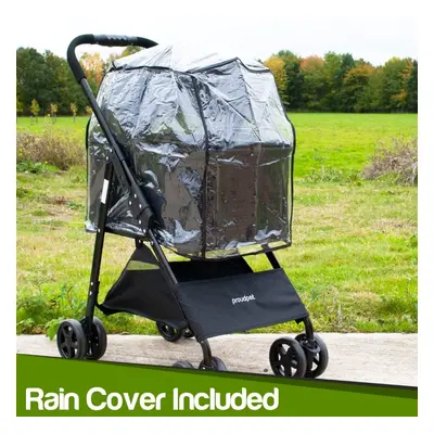 ProudPet Pet Stroller Dog Pram With Rain Cover