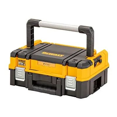 DEWALT , Black and Yellow TSTAK 2.0 Shallow Toolbox with Long Handle