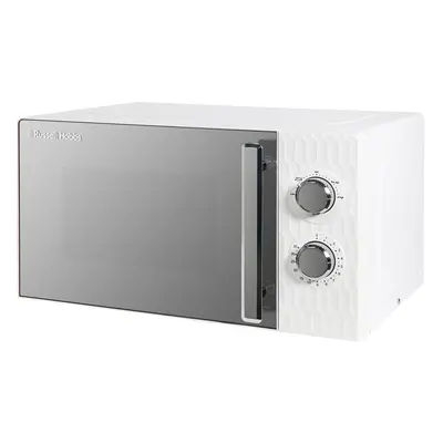 Russell Hobbs White Microwave Litre 700W Honeycomb Pattern RHMM715