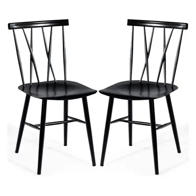 Set of Kitchen Breakfast Dining Chairs Steel Counter Height Stools