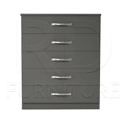 Ready assembled Classic Drawer Chest Grey