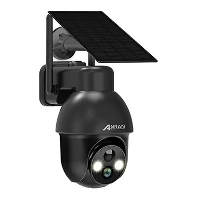 ANRAN 2K Solar Security Camera Outdoor Wireless with View, WiFi CCTV Camera Outdoor, Smart Siren