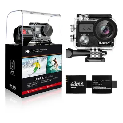 AKASO Brave 4K 20MP Wifi Action Camera Sony Sensor Ultra HD with EIS 30m Underwater Waterproof C