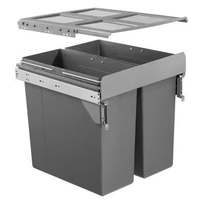 Integrated Soft Close Pull Out Kitchen Bin for 500mm Cabinet