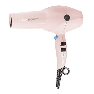 Diva Pro Styling Rapida Pro Dryer Blush - 2200W Professional Hairdryer with Ionic Conditioning, 