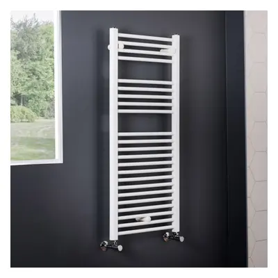 Essentials x 500mm Straight White Heated Towel Rail