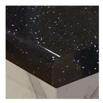 Black Andromeda Kitchen Worktop 40mm x 2000mm x