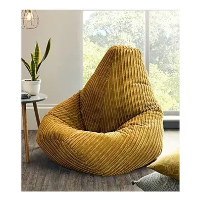 Jumbo Cord Beanbag Chair, Extra Large Bean Bags in Plush Jumbo Cord High back Beanbags, Lounger,