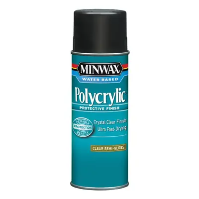 Minwax Polycrylic Protective Finish (340ml, Clear Semi-Gloss) | Durable, Water-Based Protection 