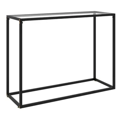 Console Table Transparent 100x35x75 cm Tempered Glass