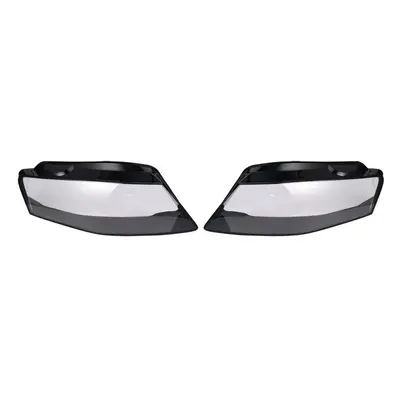 1Pair Front Car Headlight Lens Light Cover For A4 B8