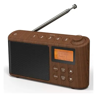 DAB/DAB+ & FM Radio, Mains and Battery Powered Portable DAB Radios Rechargeable Digital Radio wi