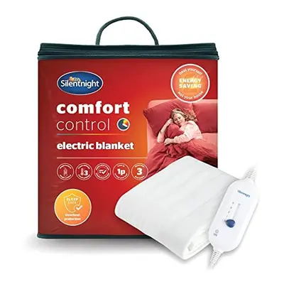 Silentnight Comfort Control Electric Blanket King Size - Heated Electric Fitted Underblanket wit