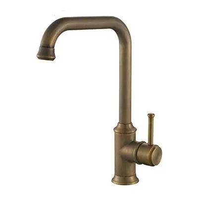 HiendureÃÂ® Antique Brass Finished Antique Kitchen Sink Tap with Swivel Spout