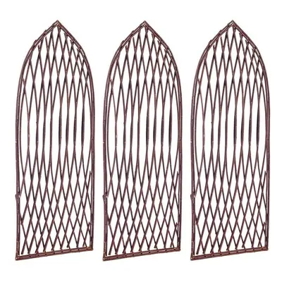 Set of Willow Lattice Trellis With Gothic Top (120cm x 45cm)