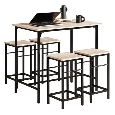 SoBuyÂ® OGT11-N, Bar Table and Stools, Kitchen Breakfast Bar Set Dining Set