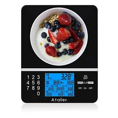 Ataller Food Nutrition Scale, Digital Kitchen Scale with Nutrition Facts Display, Accurate Weigh