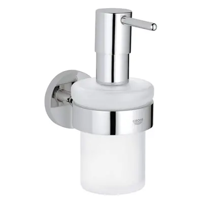 GROHE Essentials Soap Dispenser with Silver Holder