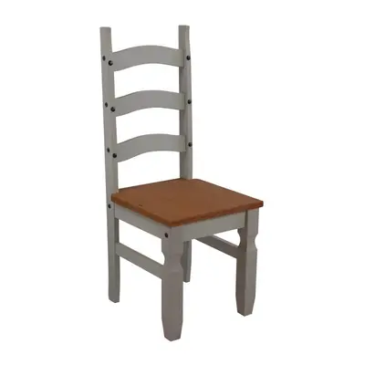 Corona Grey Wax Pair of Dining Chairs