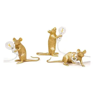 3pcs Resin Rat Lamps Mouse Led Table Lampled Desk Lamp Home Decor Desk Lights with Lamp Desk LED