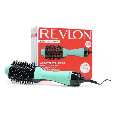 Revlon Hair Dryer Volumiser Styler RVDR5222TUK One-Step Ionic Round Teal 800W