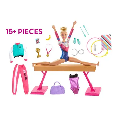 Barbie Gymnastics Playset | Doll & Accessories | Creative Gymnast Play Set