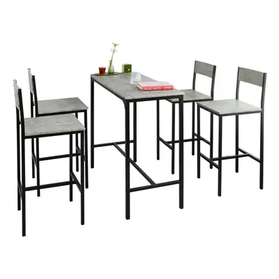 SoBuy OGT14-HG, Bar Set-1 Bar Table and Stools, Breakfast Bar Set