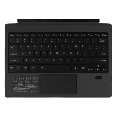 Wireless Keyboard with Presspad for /Surface Pro 7, Ultra-Slim Color Backlight Bluetooth Wireles