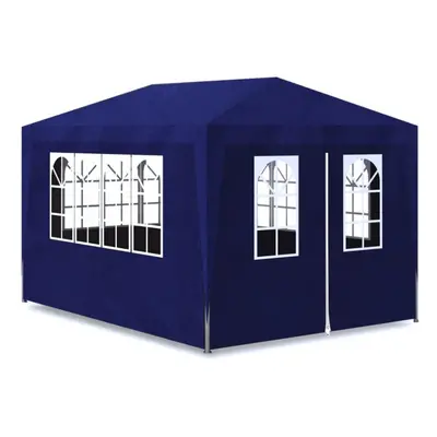 vidaXL Party Tent 3x4m with Walls Blue Patio Garden Gazebo Marquee Pavilion